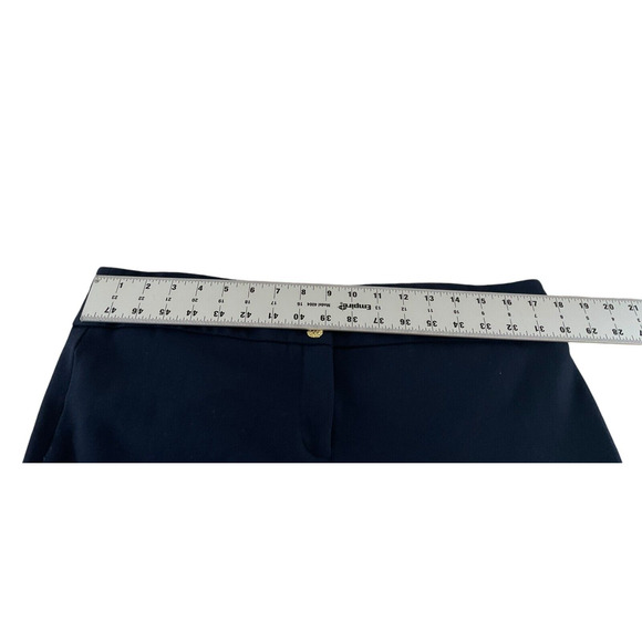 Anne Klein Navy Blue Pants Size 12 Tailored Flat Front Back Pocket Office Casual - Picture 3 of 10